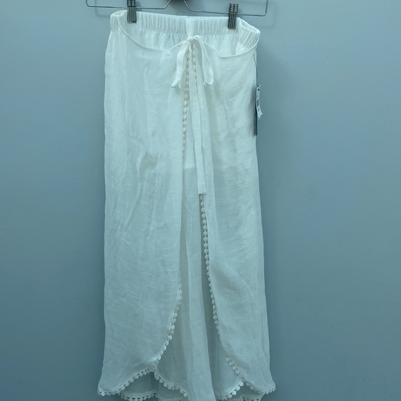 BCX White Cover up Pants - Picture 3 of 8